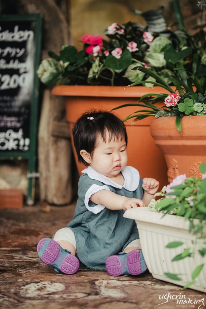비온 날 두 공주님과 오키나와 가족스냅 인생샷 사진 12