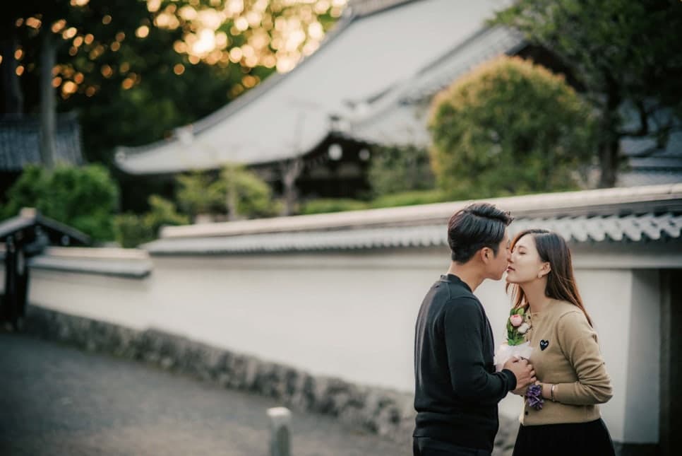 일본여행과 셀프웨딩스냅 — 모범적인 커플룩 데이트스냅 사진 18