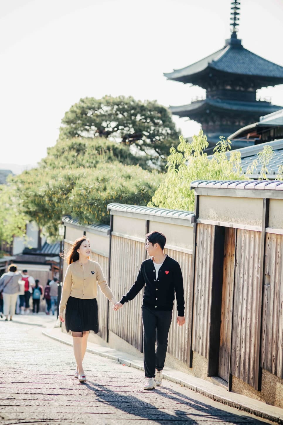 일본여행과 셀프웨딩스냅 — 모범적인 커플룩 데이트스냅 사진 12