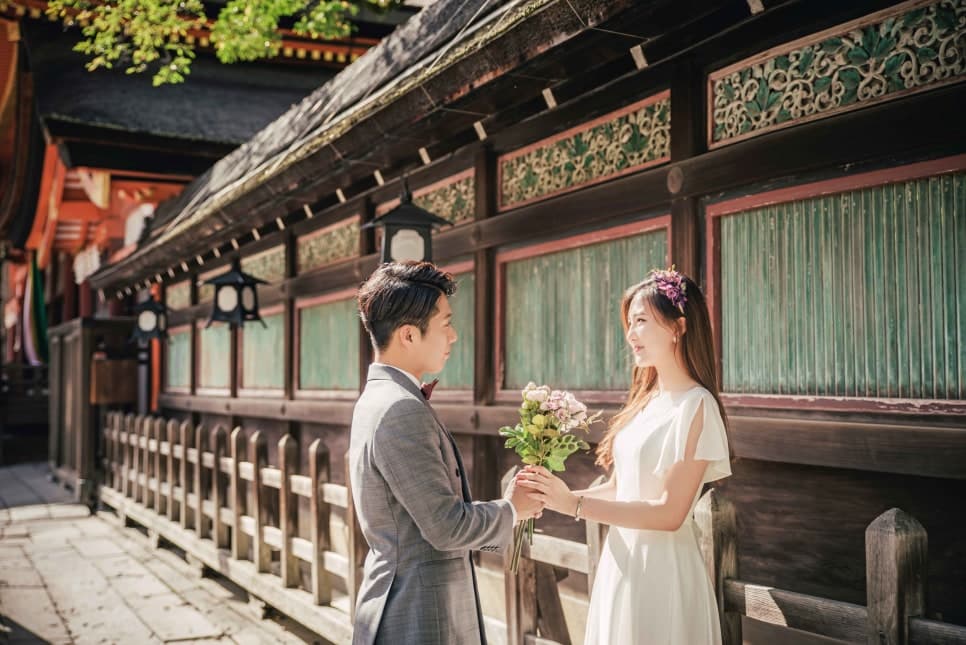 일본여행과 셀프웨딩스냅 — 모범적인 커플룩 데이트스냅