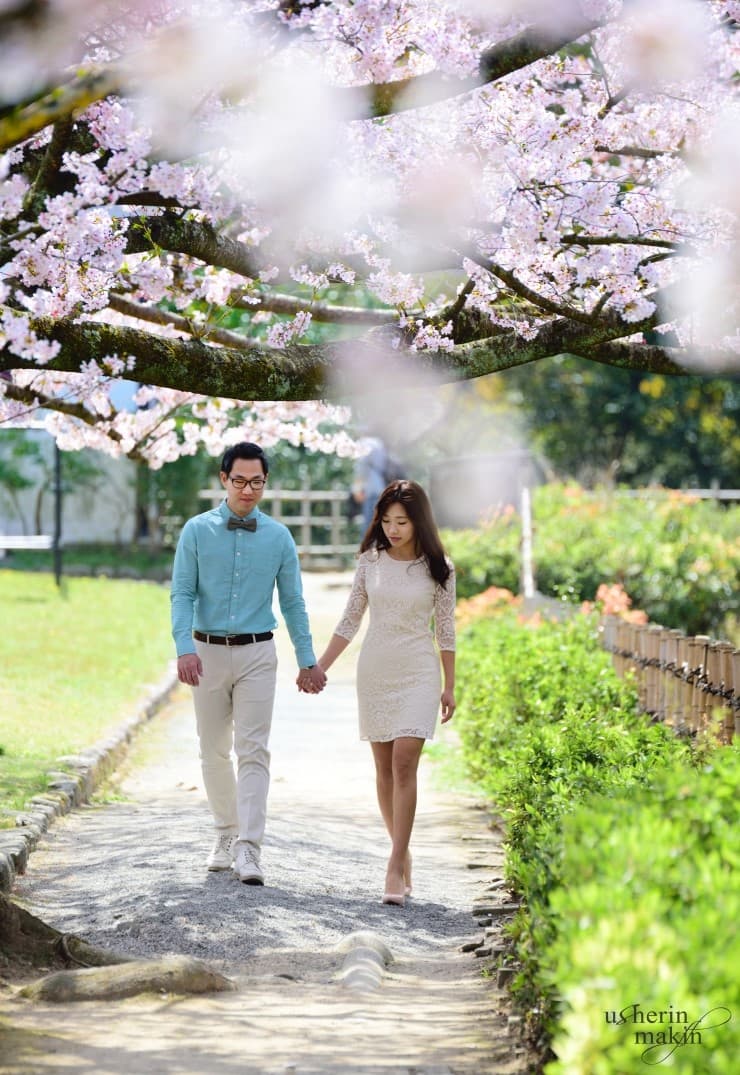 핑크빛 그녀 — 벚꽃축제/하나미/여행스냅.셀프웨딩.커플스냅