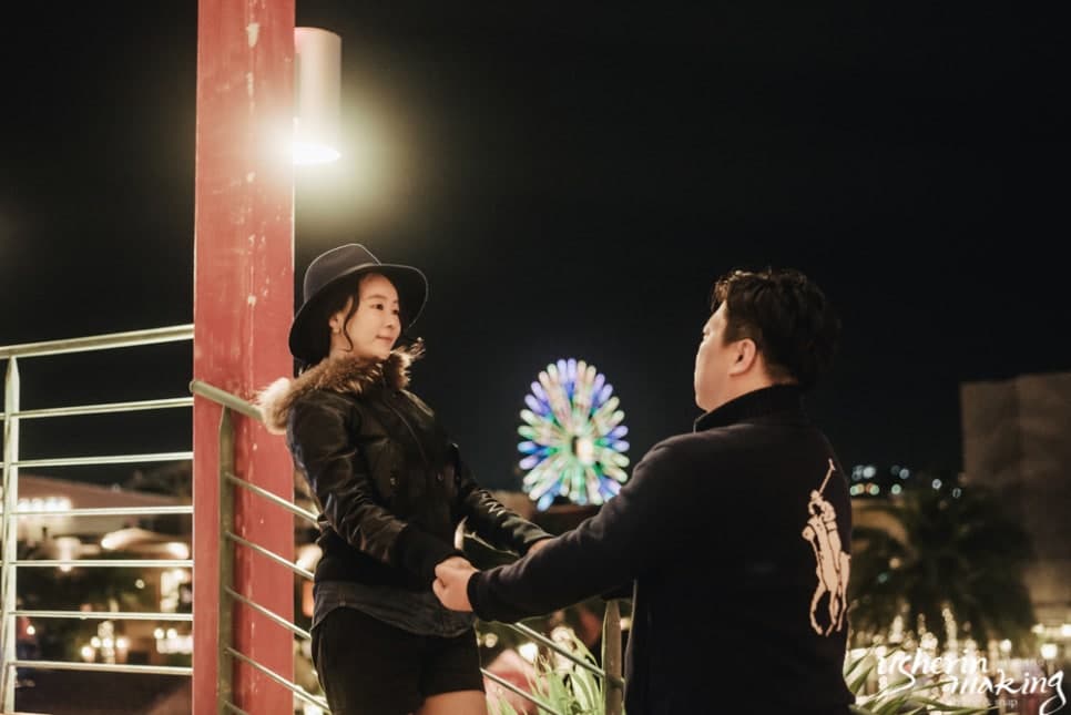 아메리칸빌리지 야경 데이트스냅 사진 2